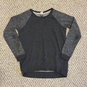 Roxy Fleece Lined Gray Top